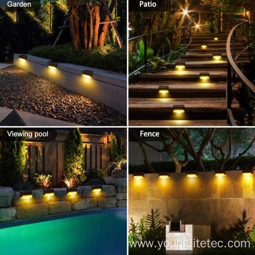 Outdoor Solar Fence solar pathway lights for Garden